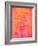 Pink and Orange Abstract Art Painting-T30Gallery-Framed Art Print