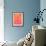Pink and Orange Abstract Art Painting-T30Gallery-Framed Art Print displayed on a wall