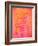 Pink and Orange Abstract Art Painting-T30Gallery-Framed Art Print