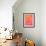 Pink and Orange Abstract Art Painting-T30Gallery-Framed Art Print displayed on a wall