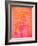 Pink and Orange Abstract Art Painting-T30Gallery-Framed Art Print