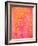 Pink and Orange Abstract Art Painting-T30Gallery-Framed Art Print