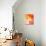 Pink and Orange Abstract Art Painting-T30Gallery-Art Print displayed on a wall