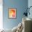 Pink and Orange Abstract Art Painting-T30Gallery-Framed Art Print displayed on a wall