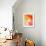 Pink and Orange Abstract Art Painting-T30Gallery-Framed Art Print displayed on a wall