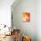 Pink and Orange Abstract Art Painting-T30Gallery-Mounted Art Print displayed on a wall