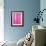 Pink and Purple Abstract Art Painting-T30Gallery-Framed Art Print displayed on a wall