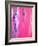 Pink and Purple Abstract Art Painting-T30Gallery-Framed Art Print