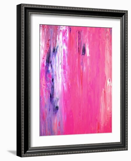 Pink and Purple Abstract Art Painting-T30Gallery-Framed Art Print