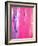 Pink and Purple Abstract Art Painting-T30Gallery-Framed Art Print