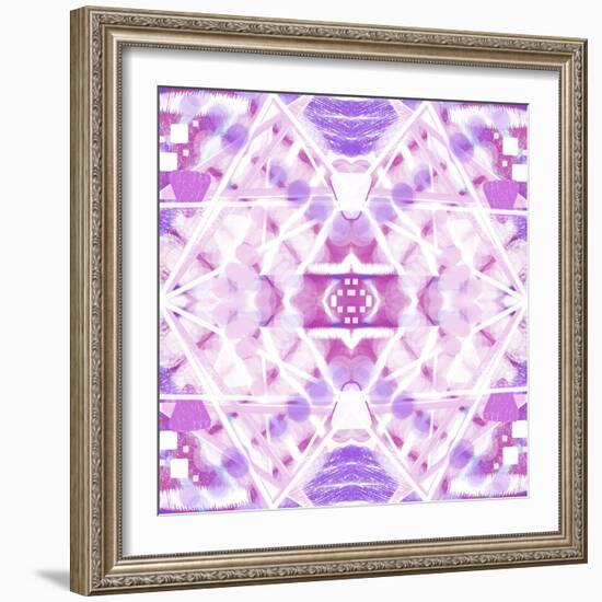 Pink and Purple Abstract-Deanna Tolliver-Framed Giclee Print