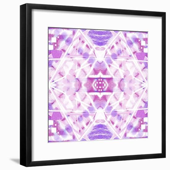 Pink and Purple Abstract-Deanna Tolliver-Framed Giclee Print