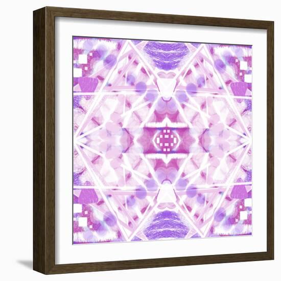 Pink and Purple Abstract-Deanna Tolliver-Framed Giclee Print