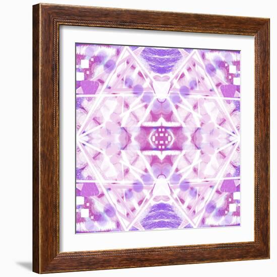 Pink and Purple Abstract-Deanna Tolliver-Framed Giclee Print