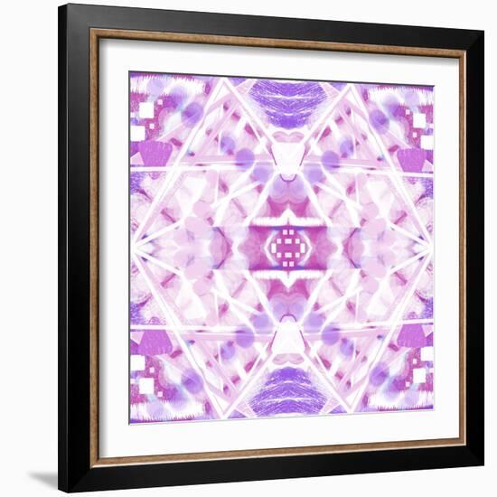 Pink and Purple Abstract-Deanna Tolliver-Framed Giclee Print