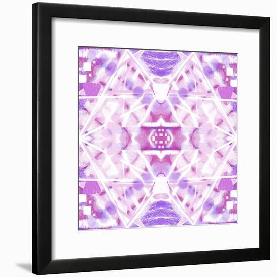 Pink and Purple Abstract-Deanna Tolliver-Framed Giclee Print