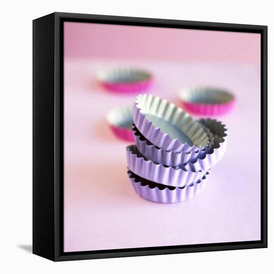 Pink and Purple Baking Tins-Dave King-Framed Premier Image Canvas