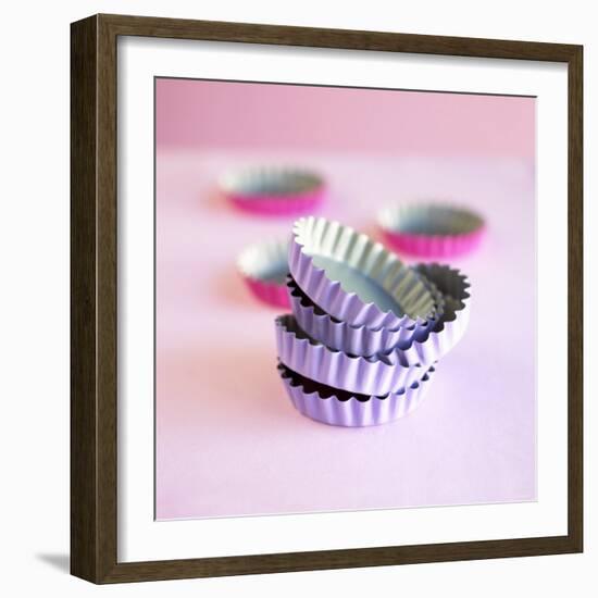 Pink and Purple Baking Tins-Dave King-Framed Photographic Print