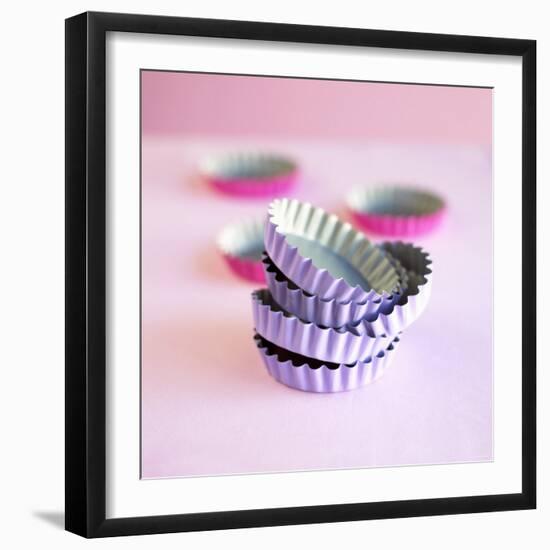 Pink and Purple Baking Tins-Dave King-Framed Photographic Print