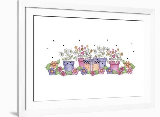 Pink and Purple Border 3-Maria Trad-Framed Premium Giclee Print