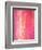 Pink and White Abstract Art Painting-T30Gallery-Framed Art Print