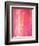 Pink and White Abstract Art Painting-T30Gallery-Framed Art Print