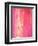 Pink and White Abstract Art Painting-T30Gallery-Framed Art Print