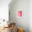 Pink and White Abstract Art Painting-T30Gallery-Framed Art Print displayed on a wall