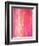 Pink and White Abstract Art Painting-T30Gallery-Framed Art Print