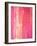 Pink and White Abstract Art Painting-T30Gallery-Framed Art Print