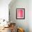 Pink and White Abstract Art Painting-T30Gallery-Framed Art Print displayed on a wall