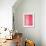 Pink and White Abstract Art Painting-T30Gallery-Framed Art Print displayed on a wall