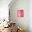 Pink and White Abstract Art Painting-T30Gallery-Mounted Art Print displayed on a wall