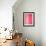 Pink and White Abstract Art Painting-T30Gallery-Framed Art Print displayed on a wall