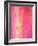 Pink and White Abstract Art Painting-T30Gallery-Framed Art Print