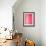 Pink and White Abstract Art Painting-T30Gallery-Framed Art Print displayed on a wall