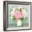 Pink and White Peony Bouquet-LisaShu-Framed Art Print