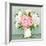 Pink and White Peony Bouquet-LisaShu-Framed Art Print