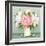 Pink and White Peony Bouquet-LisaShu-Framed Art Print