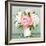 Pink and White Peony Bouquet-LisaShu-Framed Art Print