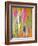 Pink and Yellow Abstract Art Painting-T30Gallery-Framed Art Print