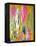 Pink and Yellow Abstract Art Painting-T30Gallery-Framed Stretched Canvas