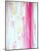 Pink and Yellow Abstract Art Painting-T30Gallery-Mounted Art Print