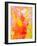 Pink and Yellow Abstract Art Painting-T30Gallery-Framed Art Print