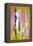 Pink and Yellow Abstract Art Painting-T30Gallery-Framed Stretched Canvas