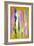 Pink and Yellow Abstract Art Painting-T30Gallery-Framed Art Print