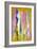 Pink and Yellow Abstract Art Painting-T30Gallery-Framed Art Print