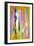 Pink and Yellow Abstract Art Painting-T30Gallery-Framed Art Print