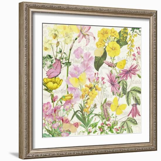 Pink and Yellow Spring Flowers-Cora Niele-Framed Giclee Print