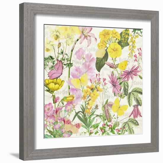 Pink and Yellow Spring Flowers-Cora Niele-Framed Giclee Print